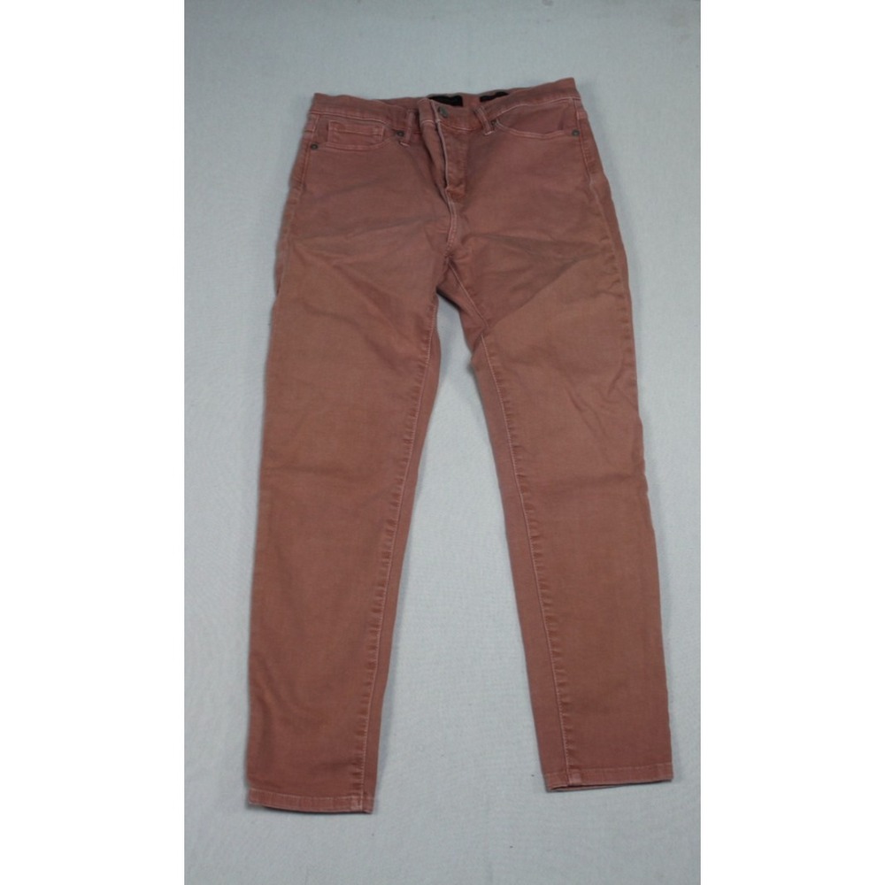 Banana Republic Women Red Jeans Mid Rise Skinny Size 29